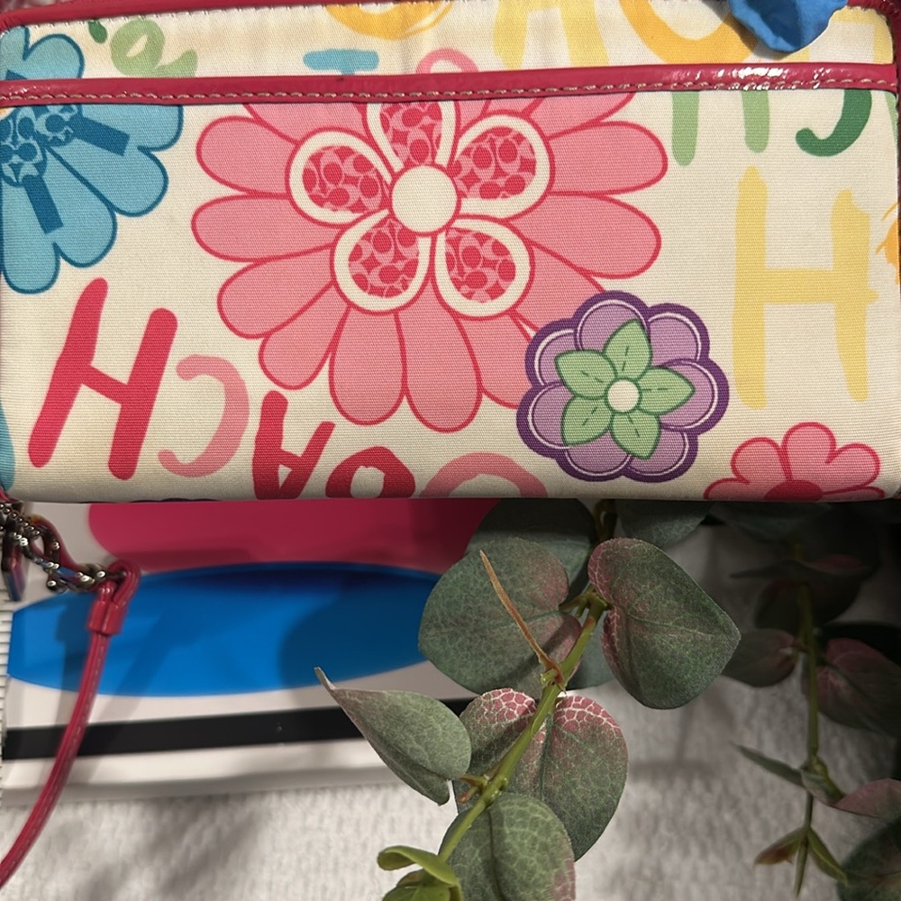 Coach Floral Wallet - Pink and Multicolor - Picture 2 of 10
